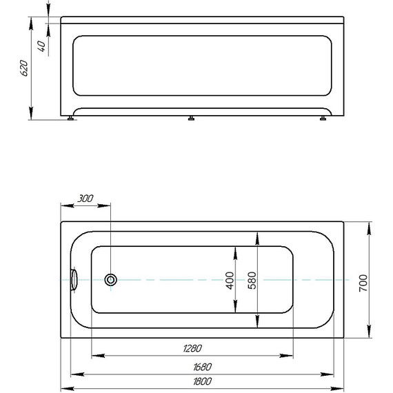 Ванна акриловая Azario Bella 180x70 см AV.0023180, Размер - мм: 1800х700 - фото, картинка 5 Ванна акриловая Azario Bella 180x70 см AV.0023180, Размер - мм: 1800х700 - фото 5