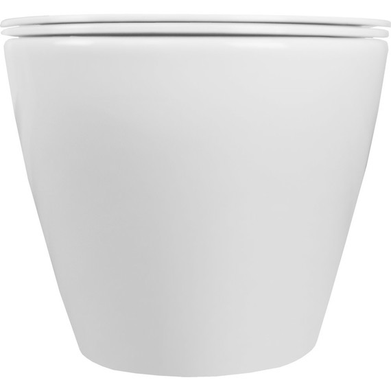 Унитаз подвесной безободковый Azario Grado AZ-0046 с тонкой крышкой микролифт - фото 5