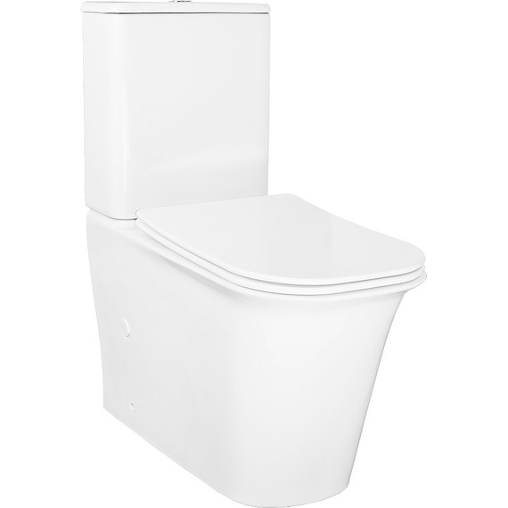 Унитаз-компакт безободковый Azario Velise AZ-1222A с крышкой микролифт - фото 