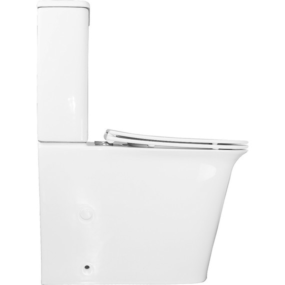 Унитаз-компакт безободковый Azario Velise AZ-1222A с крышкой микролифт - фото 11