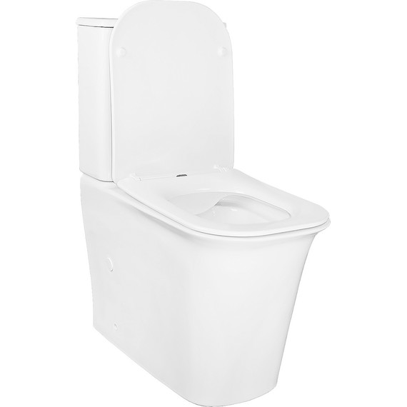 Унитаз-компакт безободковый Azario Velise AZ-1222A с крышкой микролифт - фото 3