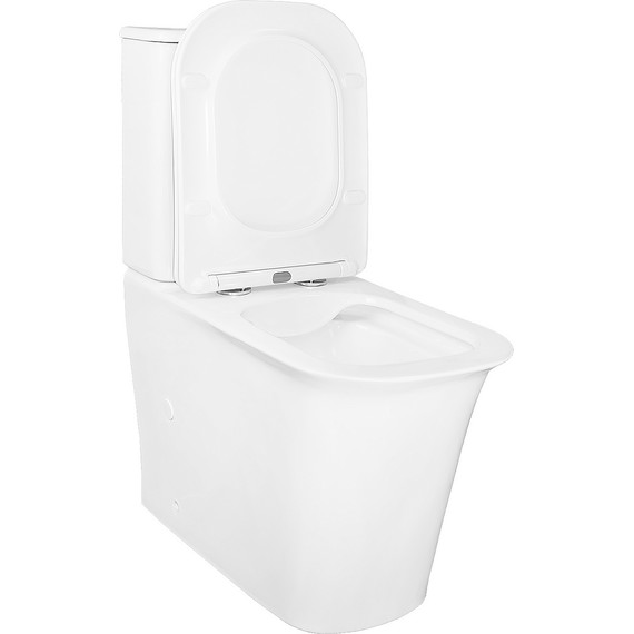 Унитаз-компакт безободковый Azario Velise AZ-1222A с крышкой микролифт - фото 4