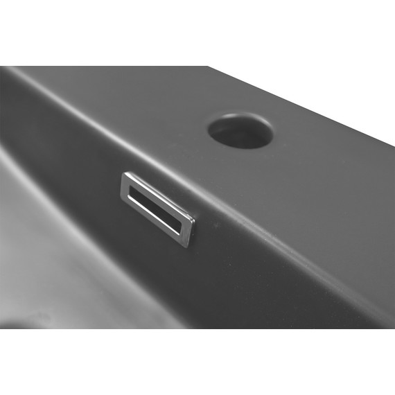 Раковина подвесная Azario 50 см AZ-2173-S-MB, черный матовый - фото, картинка 3 Раковина подвесная Azario 50 см AZ-2173-S-MB, черный матовый - фото 3