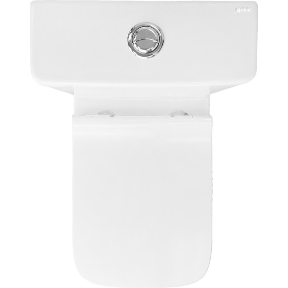 Унитаз-компакт безободковый Azario Quadro AZ-2175 UQ1 с крышкой микролифт, белый (Система смыва торнадо) - фото 9