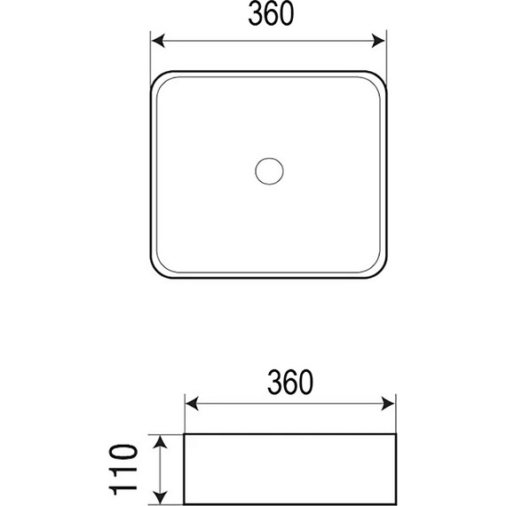 Раковина-чаша Azario 51 см AZ-2179-MB - фото, картинка 4 Раковина-чаша Azario 51 см AZ-2179-MB - фото 4