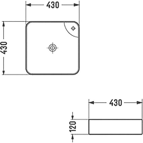 Раковина-чаша Azario 43 см AZ-2194 - фото 4