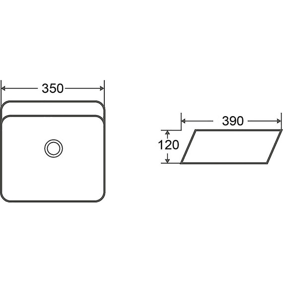 Раковина-чаша Azario 39 см AZ-2241 - фото 4