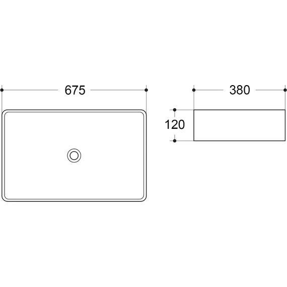 Раковина-чаша Azario 67 см AZ-2250-MB, черный матовый - фото 4