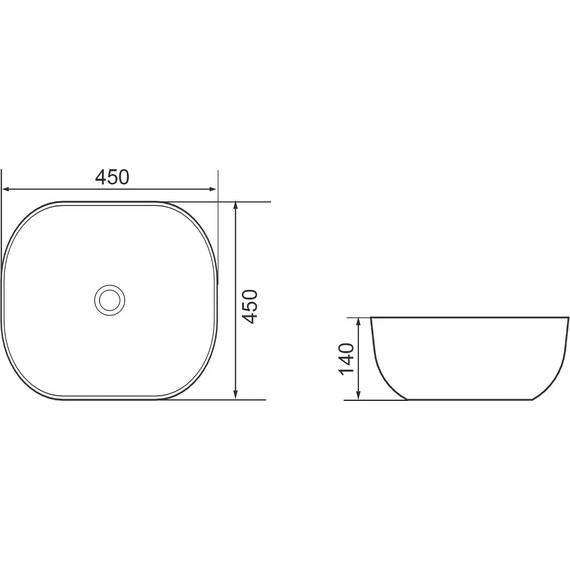 Раковина-чаша Azario 45 см AZ-2269 - фото, картинка 4 Раковина-чаша Azario 45 см AZ-2269 - фото 4