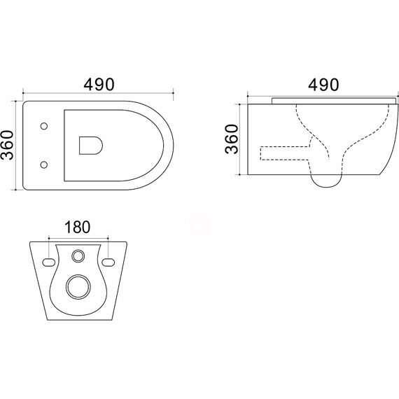 Инсталляция с подвесным унитазом Azario Grado AZ-8010-1000+AZ-2196D - фото 7