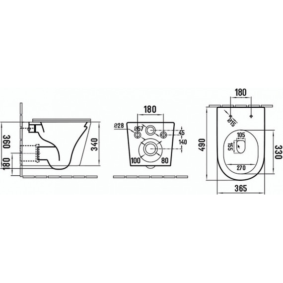 Инсталляция с подвесным унитазом Azario Atrio AZ-8010-1000+AZ-2330 - фото 9