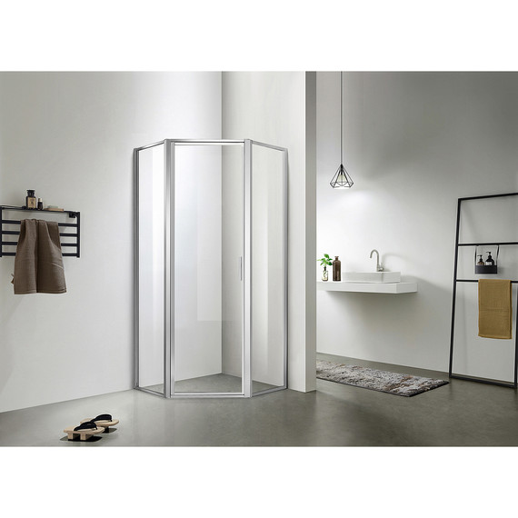 Душевое ограждение Azario Richmond 100х100 см AZ-NAG3231 1000, серебро/прозрачное - фото 2