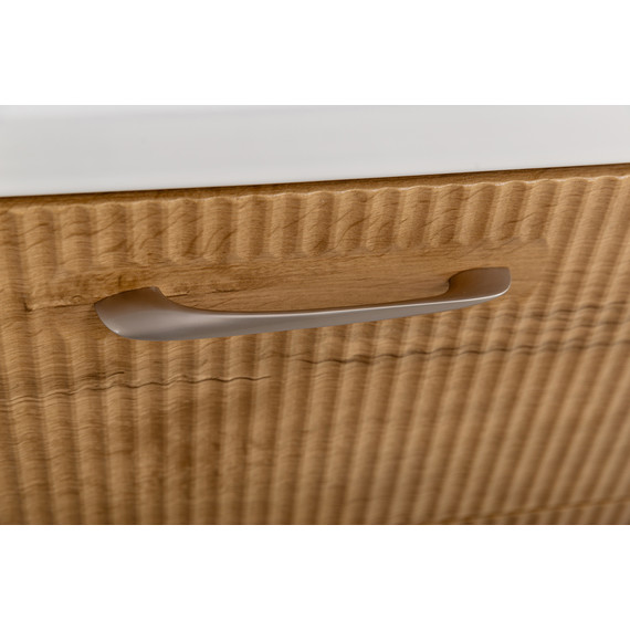 Тумба подвесная с раковиной BelBagno DUE-800-2C-SO-RN-P 80 см (2 ручки сатин) Rovere Nature, Цвет фасада: Rovere Nature - фото 8