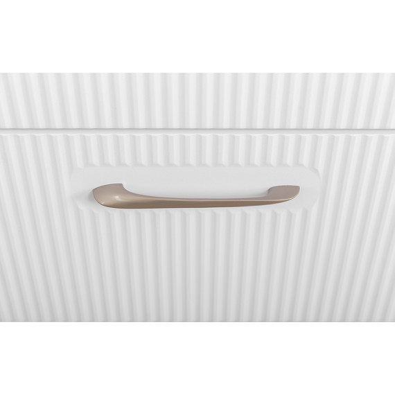 Тумба подвесная с раковиной BelBagno DUE-500-2C-SO-BM-P 50 см (2 ручки сатин) белый металлик, Цвет фасада: Белый металлик - фото 8