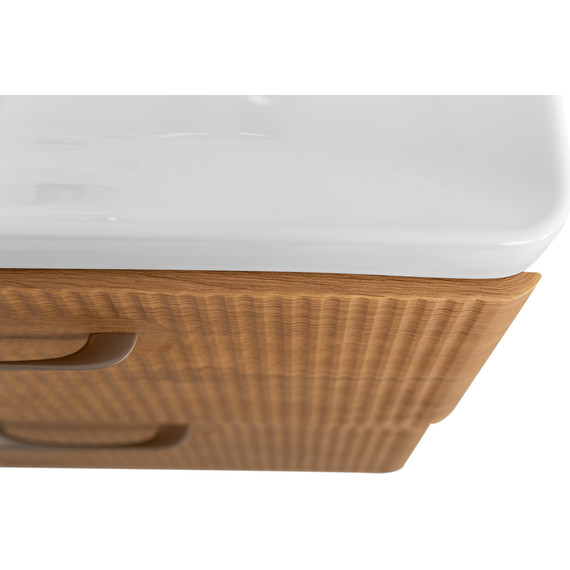 Тумба подвесная с раковиной BelBagno DUE-600-2C-SO-RN-P 60 см (2 ручки сатин) Rovere Nature, Цвет фасада: Rovere Nature - фото, картинка 7 Тумба подвесная с раковиной BelBagno DUE-600-2C-SO-RN-P 60 см (2 ручки сатин) Rovere Nature, Цвет фасада: Rovere Nature - фото 7