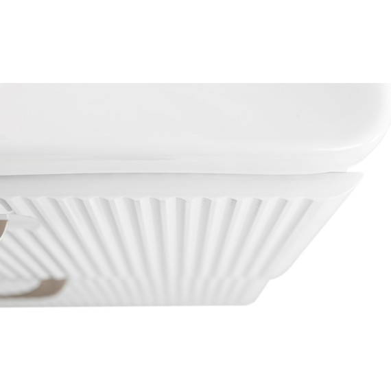 Тумба подвесная с раковиной BelBagno DUE-600-2C-SO-BL-P 60 см (2 ручки сатин) Bianco Lucido, Цвет фасада: Bianco Lucido - фото 8