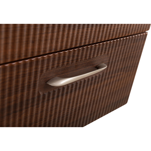 Тумба подвесная с раковиной BelBagno DUE-600-2C-SO-NOCE-P 60 см (2 ручки сатин) Noce, Цвет фасада: Noce - фото 9