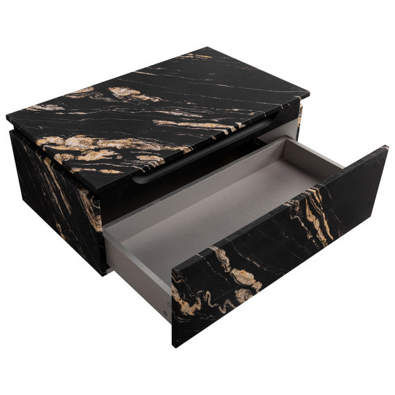 Тумба дополнительная Cezares SLIDER-800-1C-PI-NF-P 80 см, чёрный фьюжн - фото 2