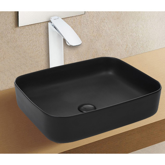 Раковина-чаша Azario 50 см AZ-2195-MB/LT-2195-MB, черный матовый - фото, картинка 2 Раковина-чаша Azario 50 см AZ-2195-MB/LT-2195-MB, черный матовый - фото 2