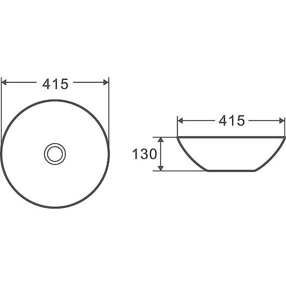 Раковина-чаша Azario 41 см AZ-3004 - фото, картинка 4 Раковина-чаша Azario 41 см AZ-3004 - фото 4