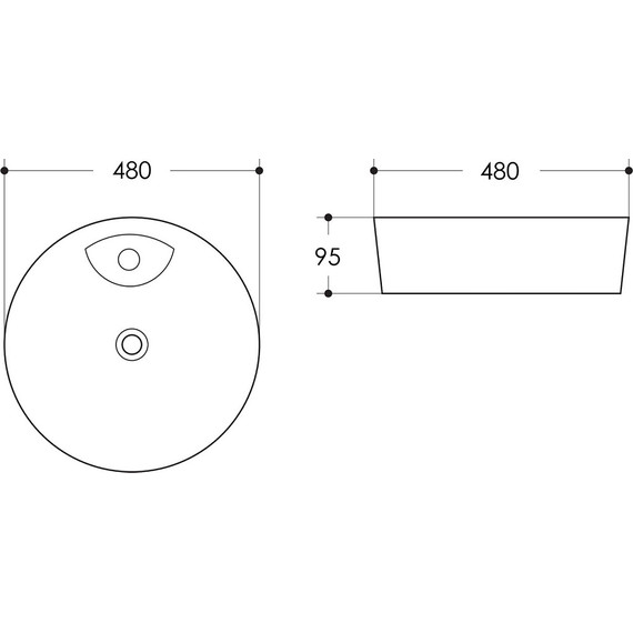 Раковина-чаша Azario 48 см AZ-3202 - фото, картинка 4 Раковина-чаша Azario 48 см AZ-3202 - фото 4