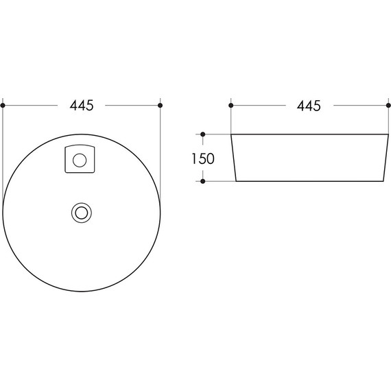 Раковина-чаша Azario 44 см AZ-3218 - фото 4