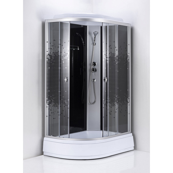 Душевая кабина Loranto 120х80 см CS-1200-13ТМ/М R, хром/мозаика - фото 2