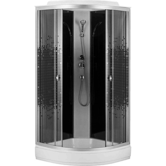 Душевая кабина Loranto 90х90 см CS-900-13ТМ/М, хром/мозаика - фото 
