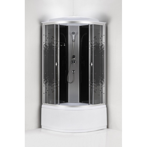 Душевая кабина Loranto 90х90 см CS-986ТМ/G, хром/мозаика - фото 3