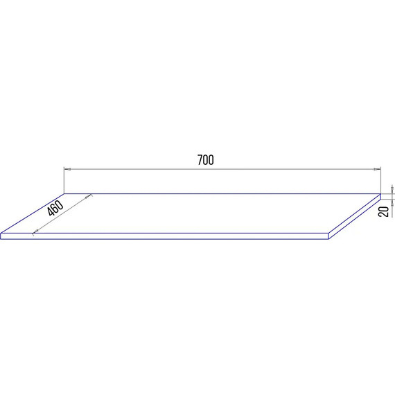 Столешница Azario Lotos 70 см CS00091639 - фото 2