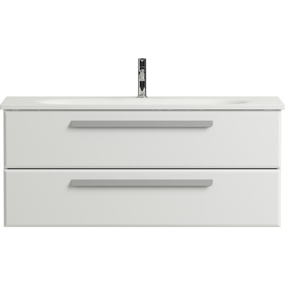 Тумба подвесная с раковиной Cezares ECO-1200-2C-SO-BO 120 см, Bianco Opaco - фото 3