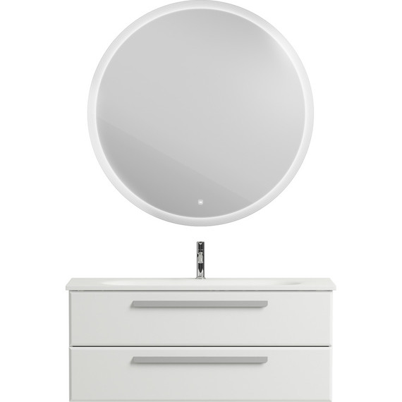 Тумба подвесная с раковиной Cezares ECO-1200-2C-SO-BO 120 см, Bianco Opaco - фото 5