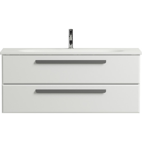 Тумба подвесная с раковиной Cezares ECO-1200-2C-SO-BO 120 см, Bianco Opaco - фото 2