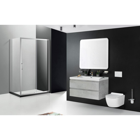 Тумба подвесная с раковиной Cezares MOLVENO-90-2C-SO-BET 90 см, Beton - фото, картинка 9 Тумба подвесная с раковиной Cezares MOLVENO-90-2C-SO-BET 90 см, Beton - фото 9