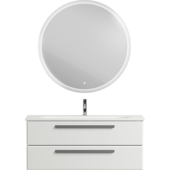 Тумба подвесная с раковиной Cezares ECO-1200-2C-SO-BO 120 см, Bianco Opaco - фото 15