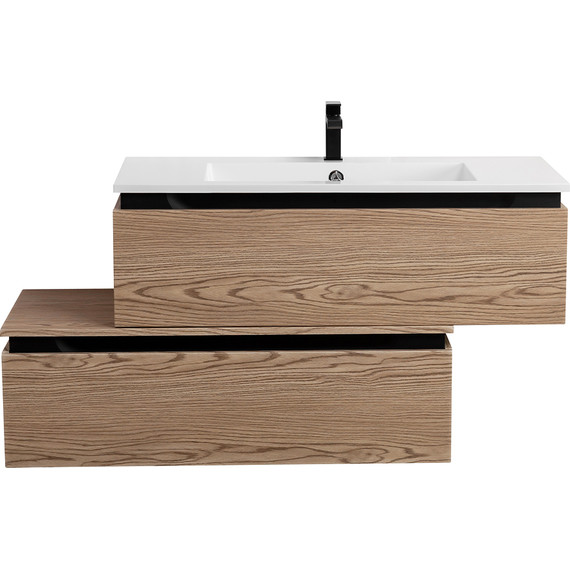 Тумба подвесная с раковиной Cezares SLIDER-1000-1C-SO-RT-P 100 см, дуб тангент - фото 2