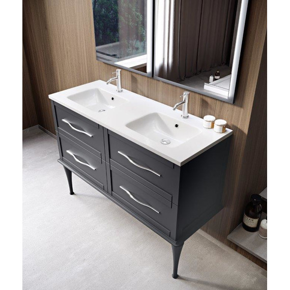 Тумба универсальная с раковиной Cezares 55244 120 см, Grigio Nuvola - фото 3