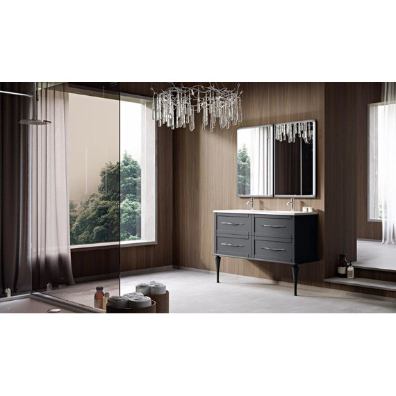 Тумба универсальная с раковиной Cezares 55244 120 см, Grigio Nuvola - фото 2