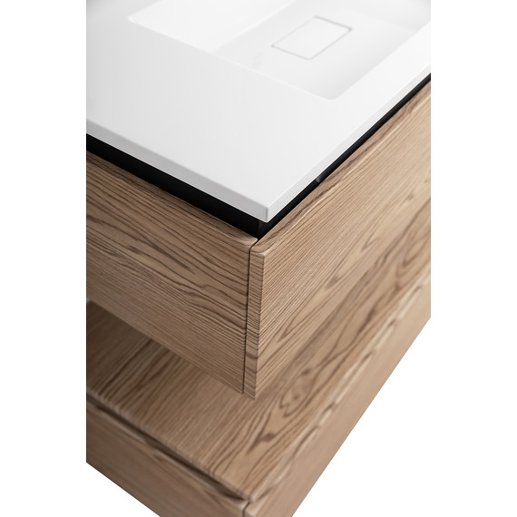 Тумба подвесная с раковиной Cezares SLIDER-1000-1C-SO-RT-P 100 см, дуб тангент - фото 8