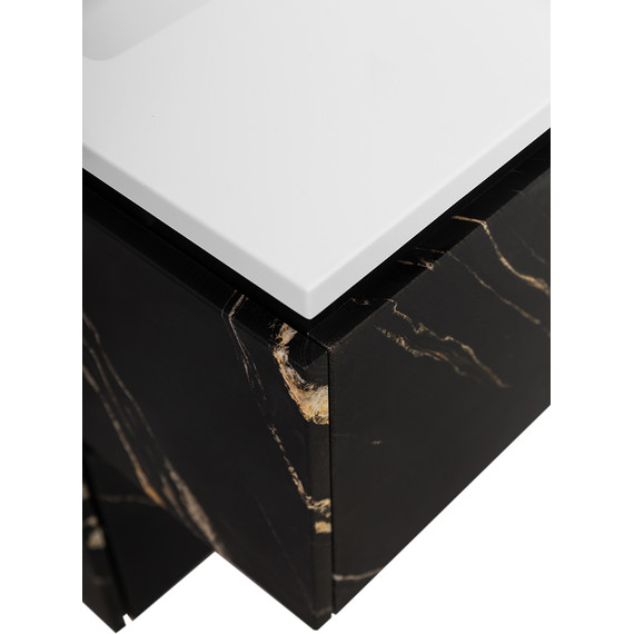 Тумба подвесная с раковиной Cezares SLIDER-1000-1C-SO-NF-P 100 см, чёрный фьюжн - фото 9