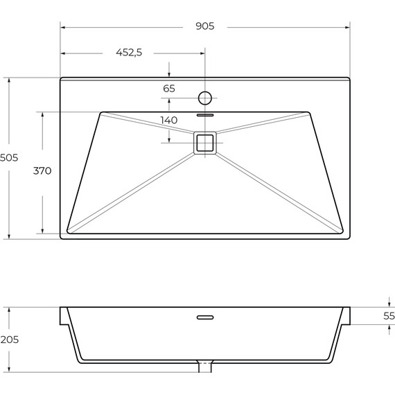Тумба подвесная с раковиной Cezares MOLVENO-90-2C-SO-BET 90 см, Beton - фото, картинка 11 Тумба подвесная с раковиной Cezares MOLVENO-90-2C-SO-BET 90 см, Beton - фото 11