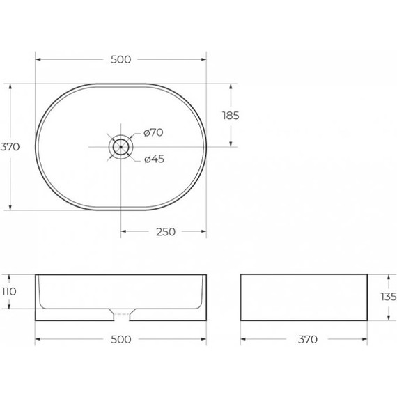 Раковина-чаша BelBagno 50 см BB1483 - фото 7