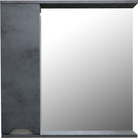 Зеркало-шкаф Loranto Florena 70 см CS00090036, темный бетон - фото 2
