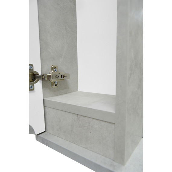 Зеркало-шкаф Loranto Florena 70 см CS00090036, темный бетон - фото 9