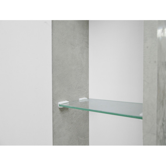 Зеркало-шкаф Loranto Florena 70 см CS00090036, темный бетон - фото 10