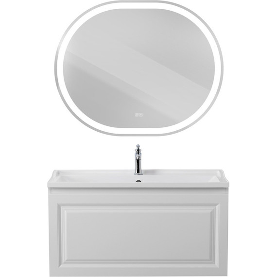 Тумба подвесная с раковиной Cezares GIUBILEO-N-100-1C-SO-BL 100 см, Bianco Lucido - фото 12