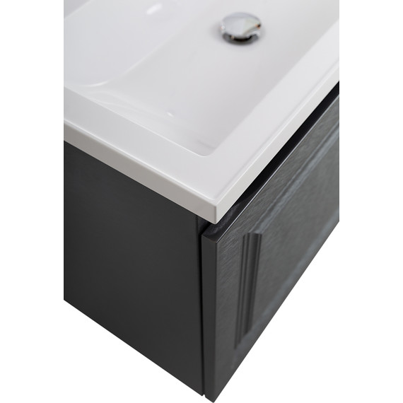 Тумба подвесная с раковиной Cezares GIUBILEO-N-80-1C-SO-TIT-P 80 см, титан - фото 7