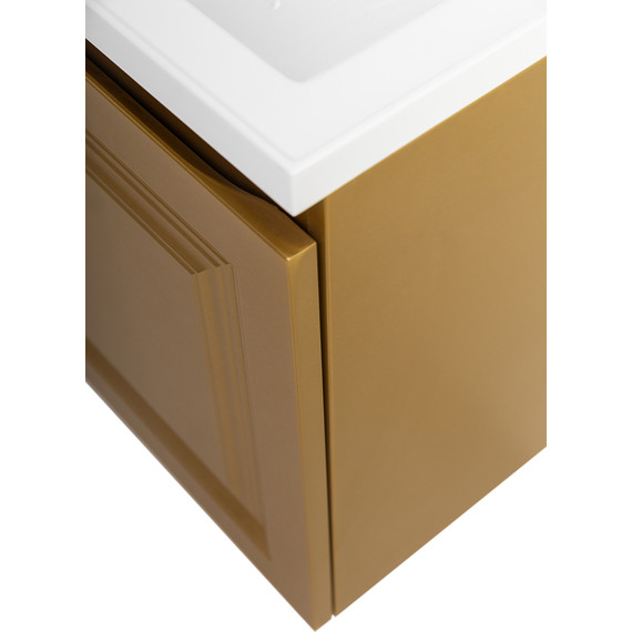 Тумба подвесная с раковиной Cezares GIUBILEO-N-100-1C-SO-BORO-P 100 см, брашированное золото - фото 7