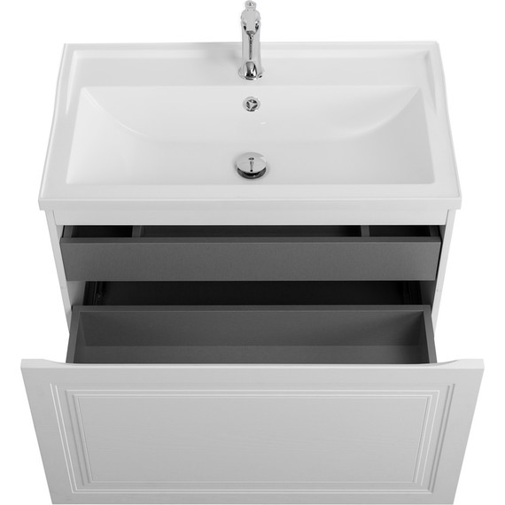 Тумба подвесная с раковиной Cezares GIUBILEO-N-80-1C-SO-FS-P 80 см, ясень брашированный - фото 6