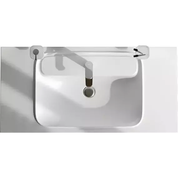 Тумба подвесная с раковиной AM.PM Func 100 см M8FFUX1002WM, белый матовый, Цвет фасада: белый матовый - фото 6